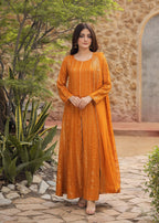 Ayesha Closet Dilkush Orange Secret Women 3pcs