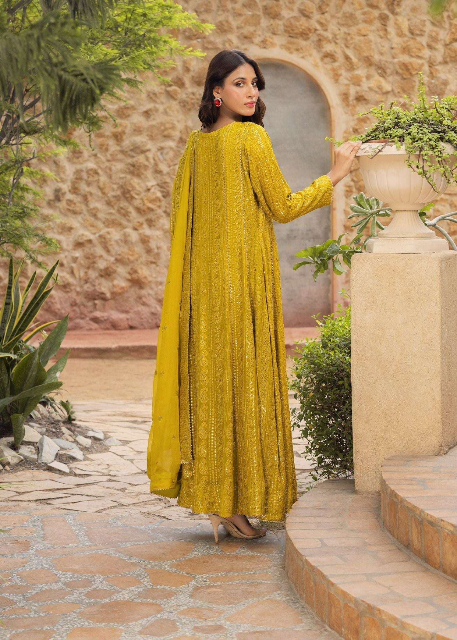 Ayesha Closet Dilkush Yellow Mist Women 3pcs