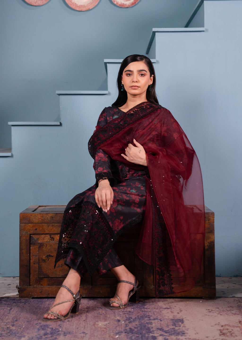 Maroon By Iqra Chaudhry Hannah Women 3pcs