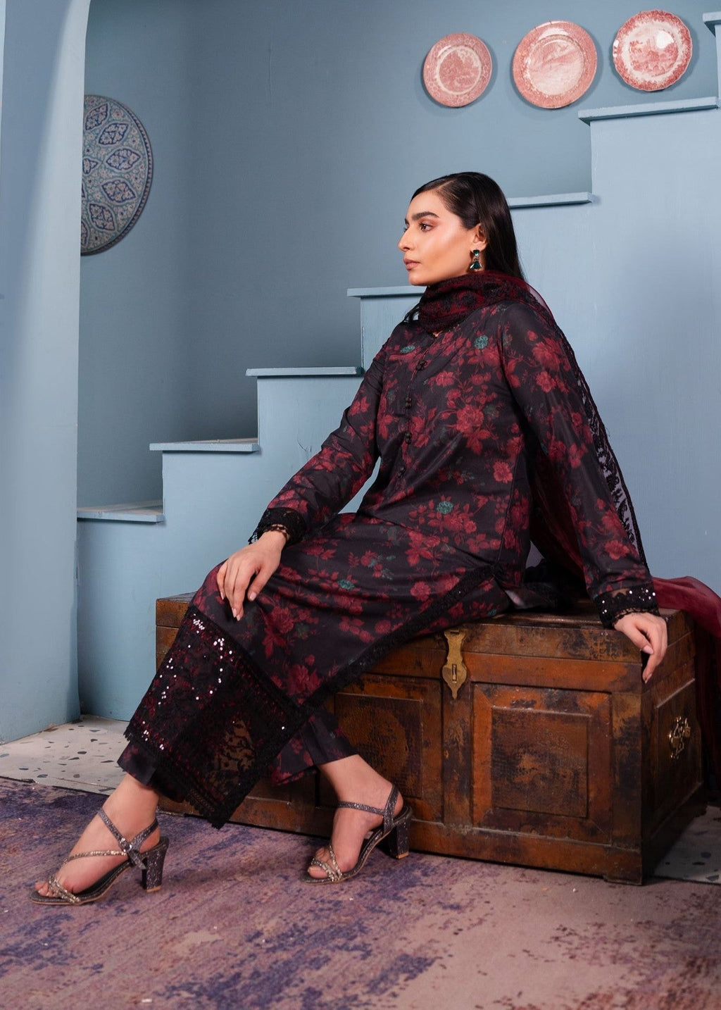 Maroon By Iqra Chaudhry Hannah Women 3pcs
