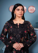 Maroon By Iqra Chaudhry FLORAL BLACK Women 3pcs