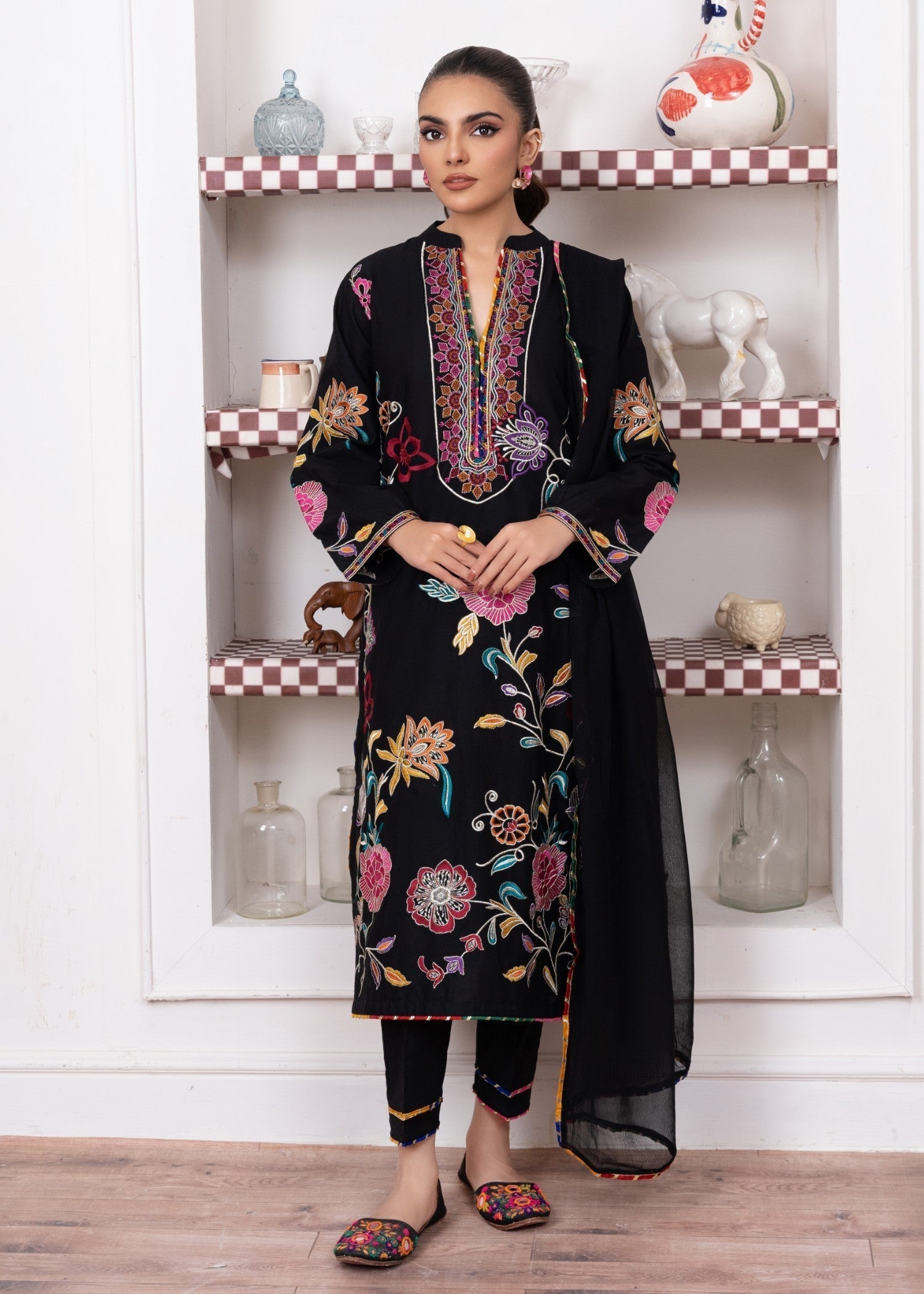 Sahibas By Mirza Albite Black Women 3pcs