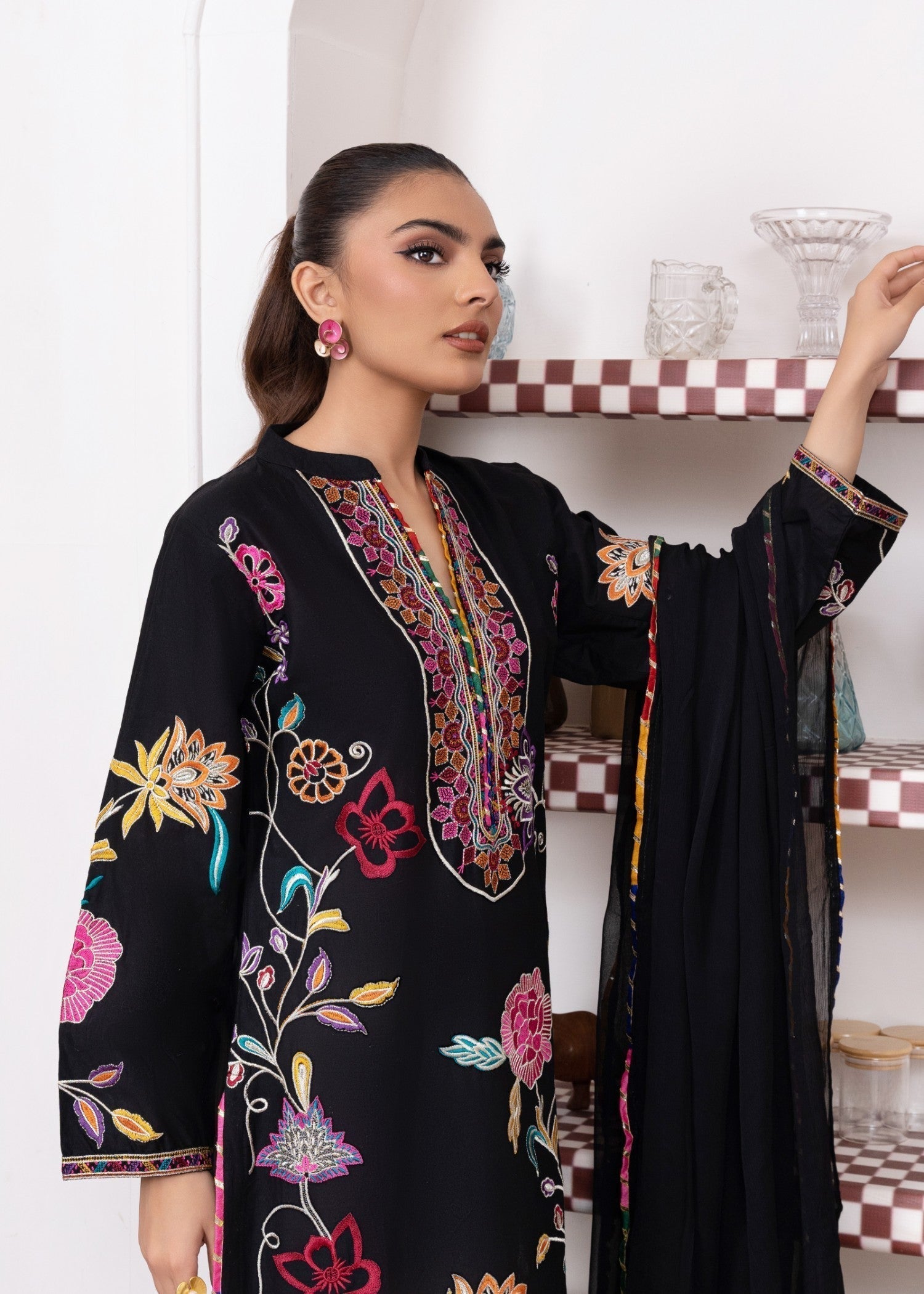 Sahibas By Mirza Albite Black Women 3pcs