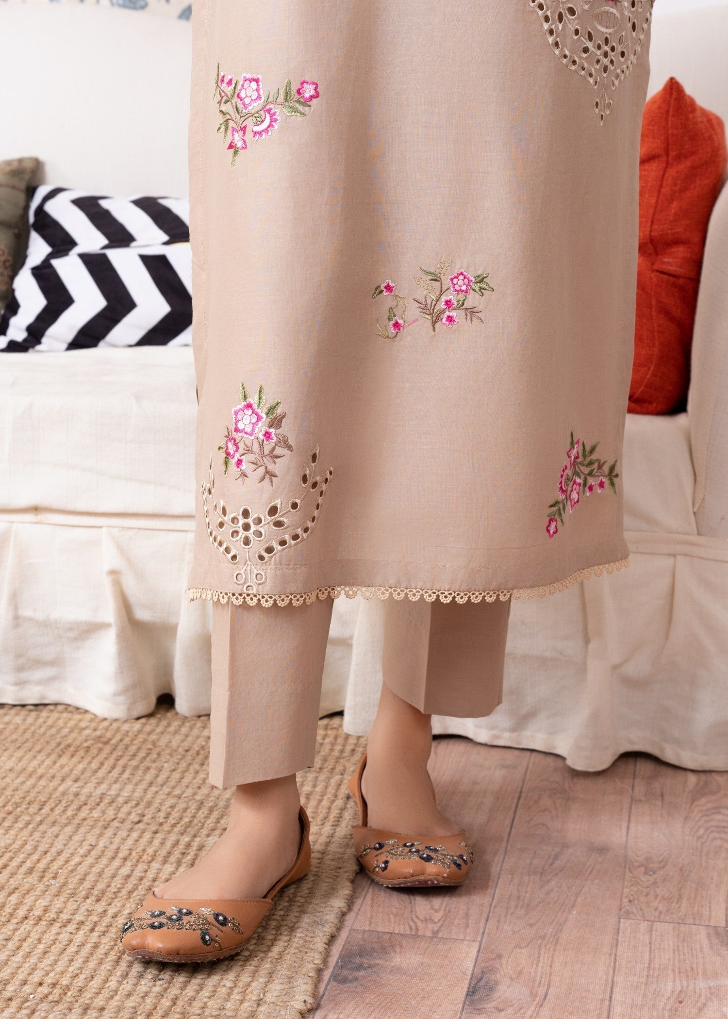 Sahibas By Mirza Wave (Beige) Women 2pcs