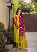 Ayesha Closet Sama Magenta Depth Women 3pcs