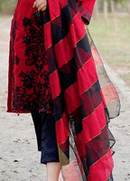 Four Season Boutique NOOR E ROSHNI KHADI REDISHMAROON Women 3pcs