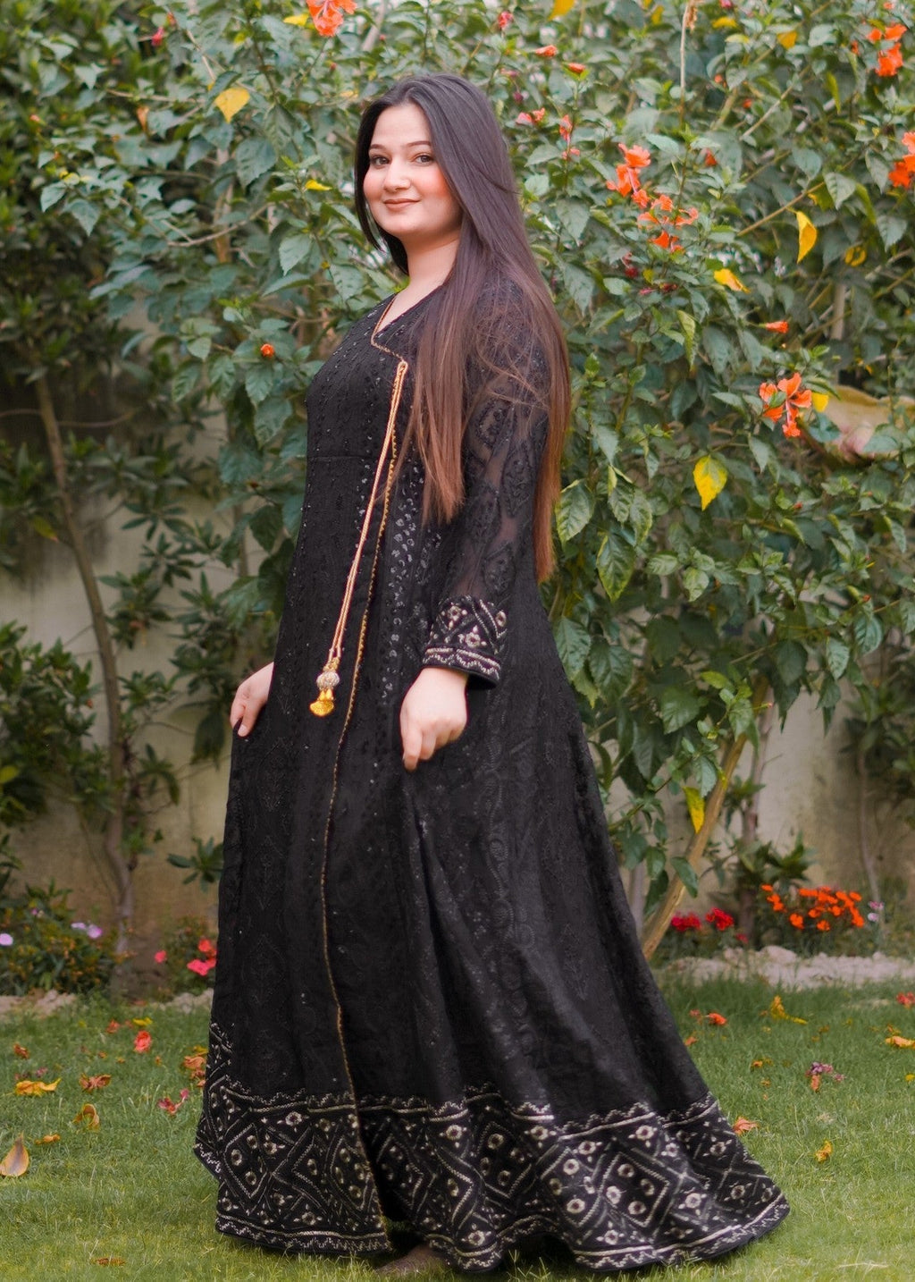 Four Season Boutique Mona Angrakha Black Women 3pcs