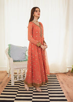 Al-Harir Apparel Mehar Peach Women 3pcs