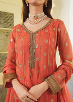 Al-Harir Apparel Mehar Peach Women 3pcs