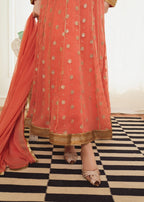 Al-Harir Apparel Mehar Peach Women 3pcs