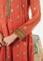 Al-Harir Apparel Mehar Peach Women 3pcs