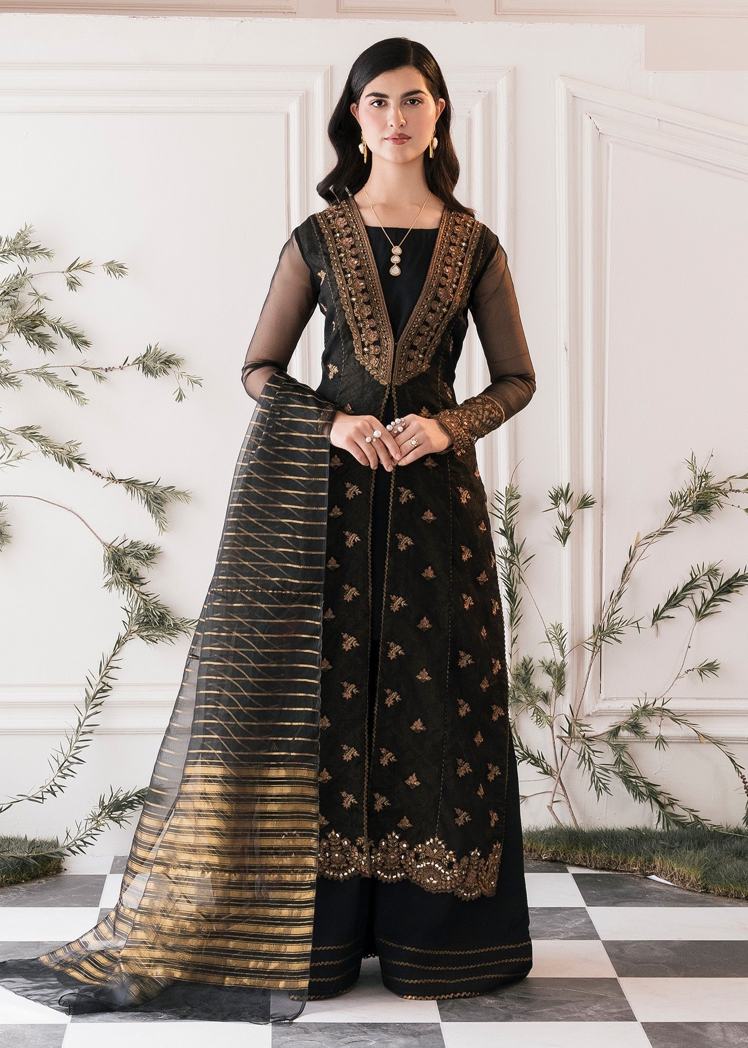 Rang-e-Haya Hana (Black) Women 4pcs