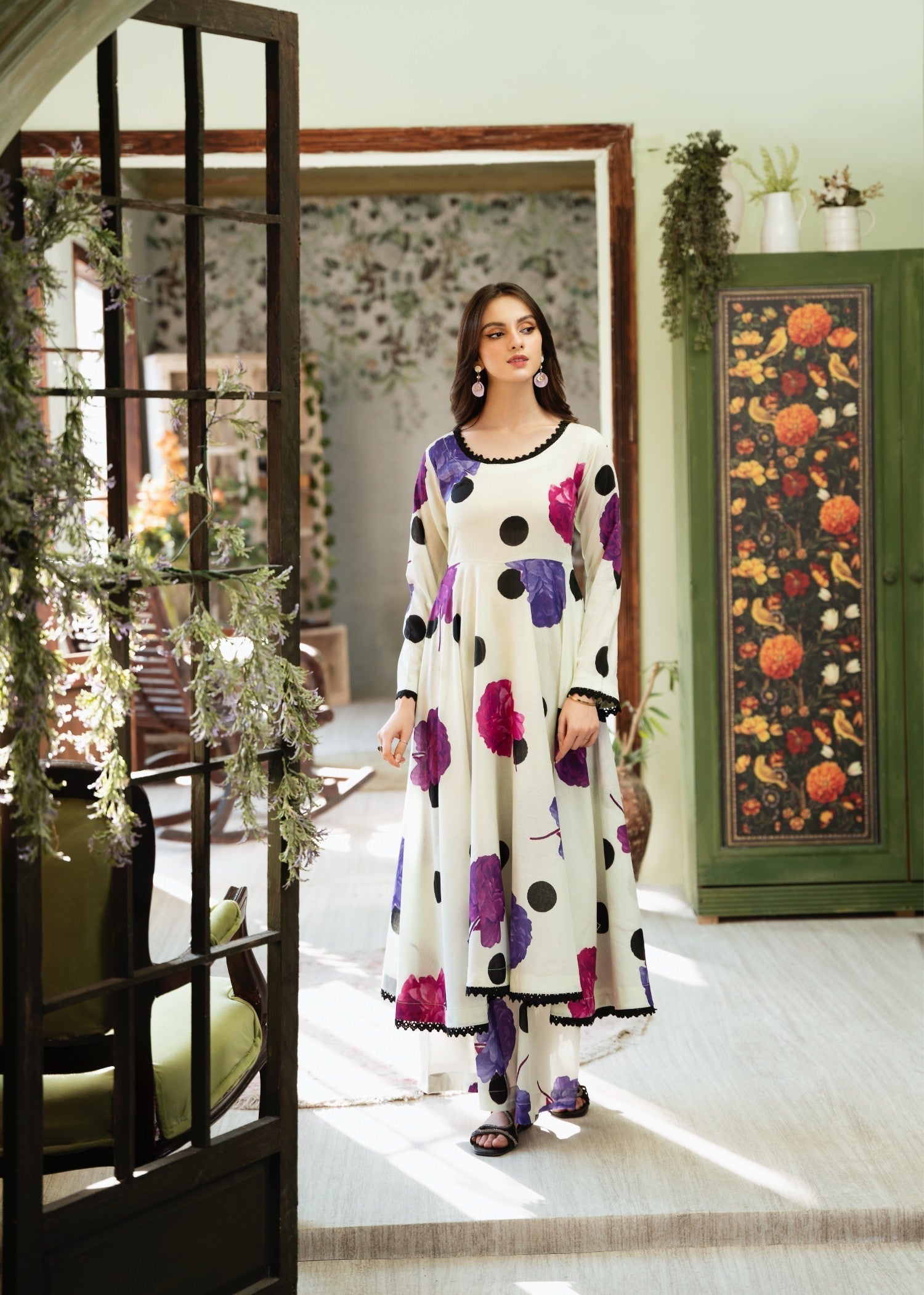 Feathers Polka Women 3pcs