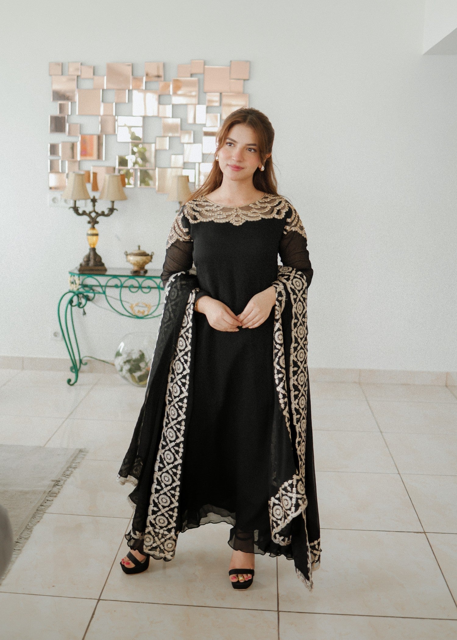 Alyssa ALL001 BLACK MAXI Women 3pcs