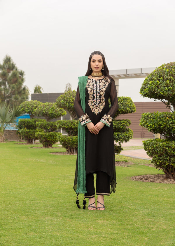 Khuda Baksh Creations M 107 Black Women 4pcs