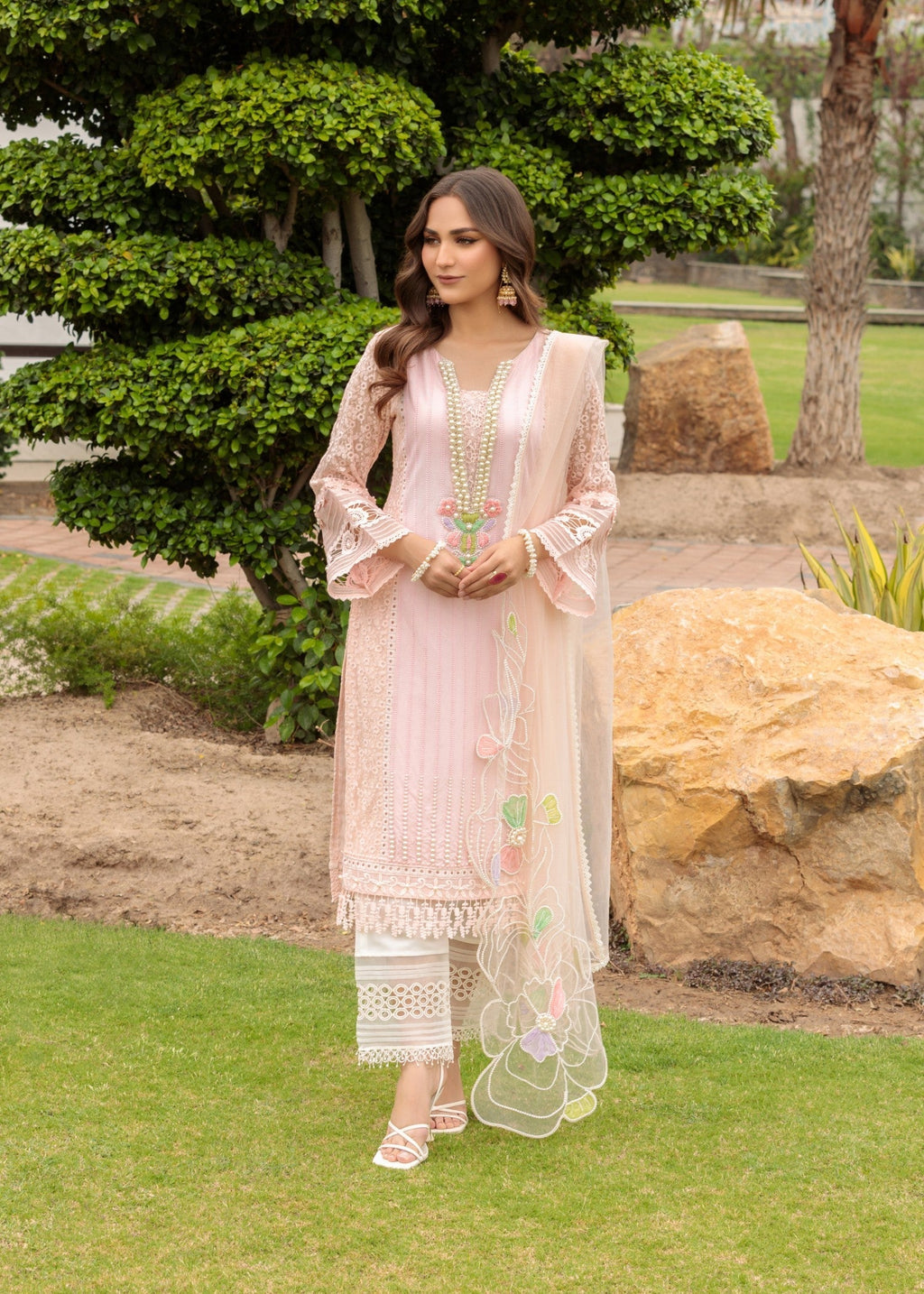 Khuda Baksh Creations S 123 Pink Women 4pcs