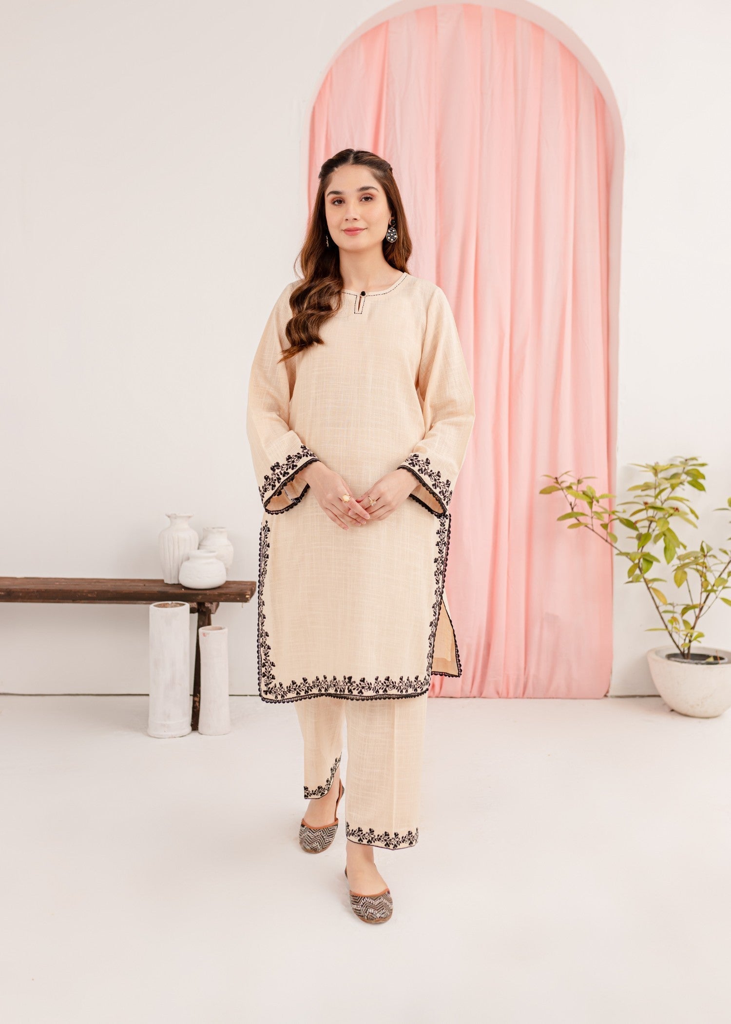 Mayal Embroidered ZC KD CR Women 2pcs