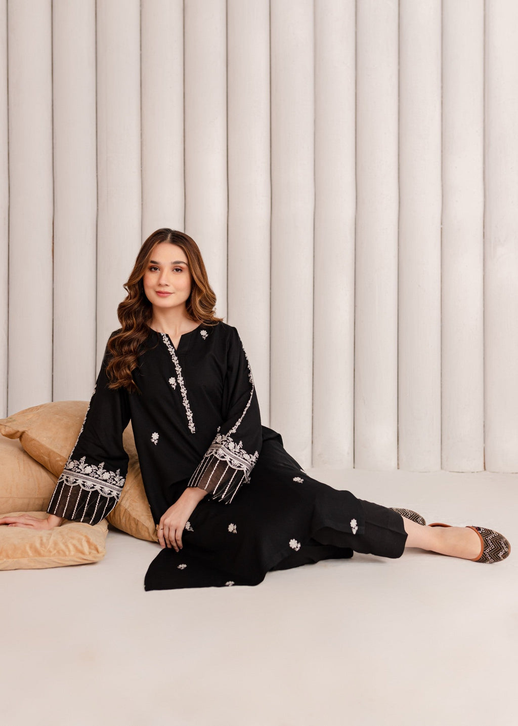 Mayal Embroidered ZC KD BK Women 2pcs