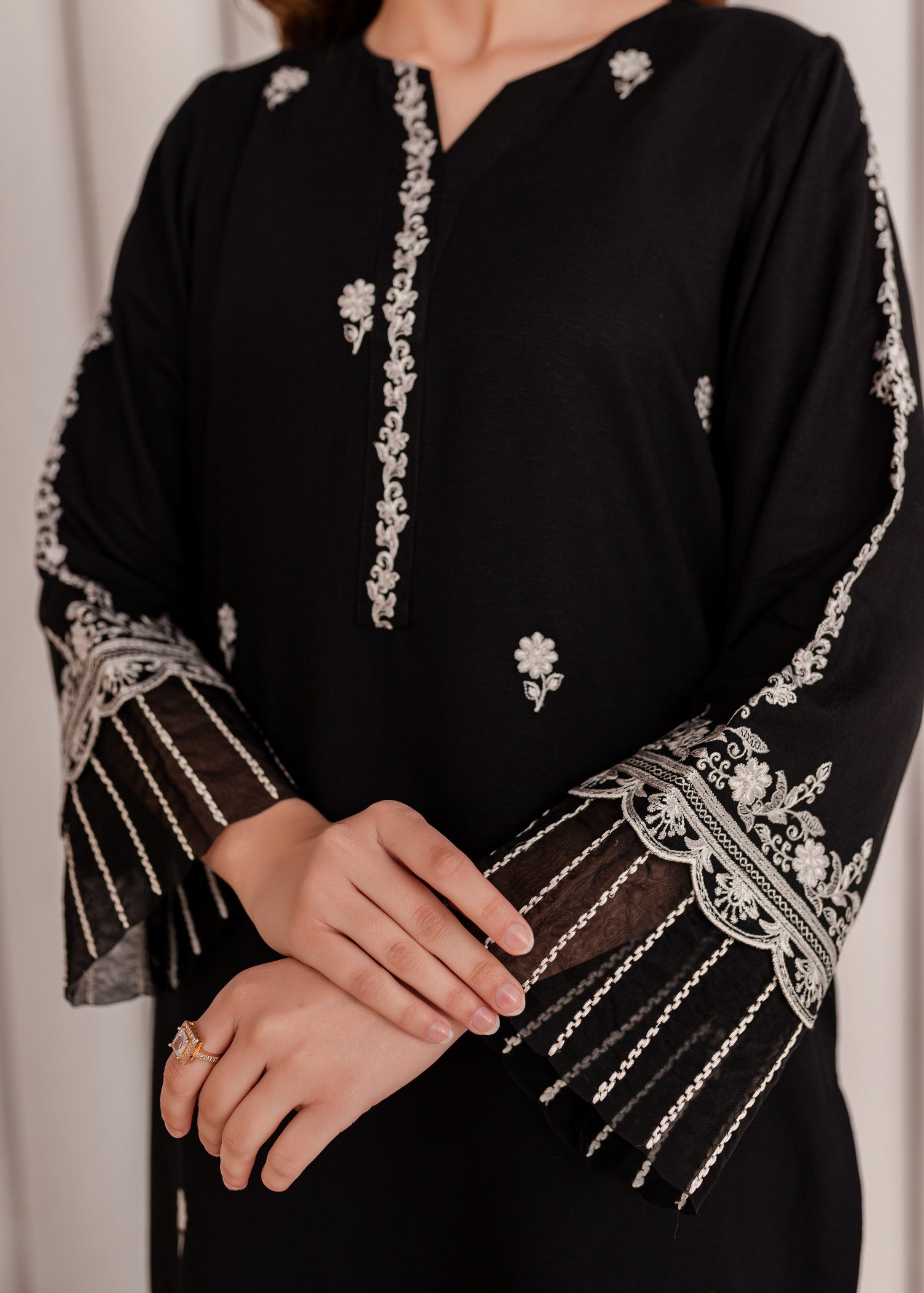 Mayal Embroidered ZC KD BK Women 2pcs