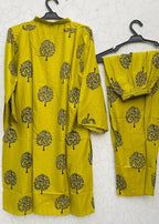 Chaudhary Arts Tree Printed (apple green) Women 2pcs