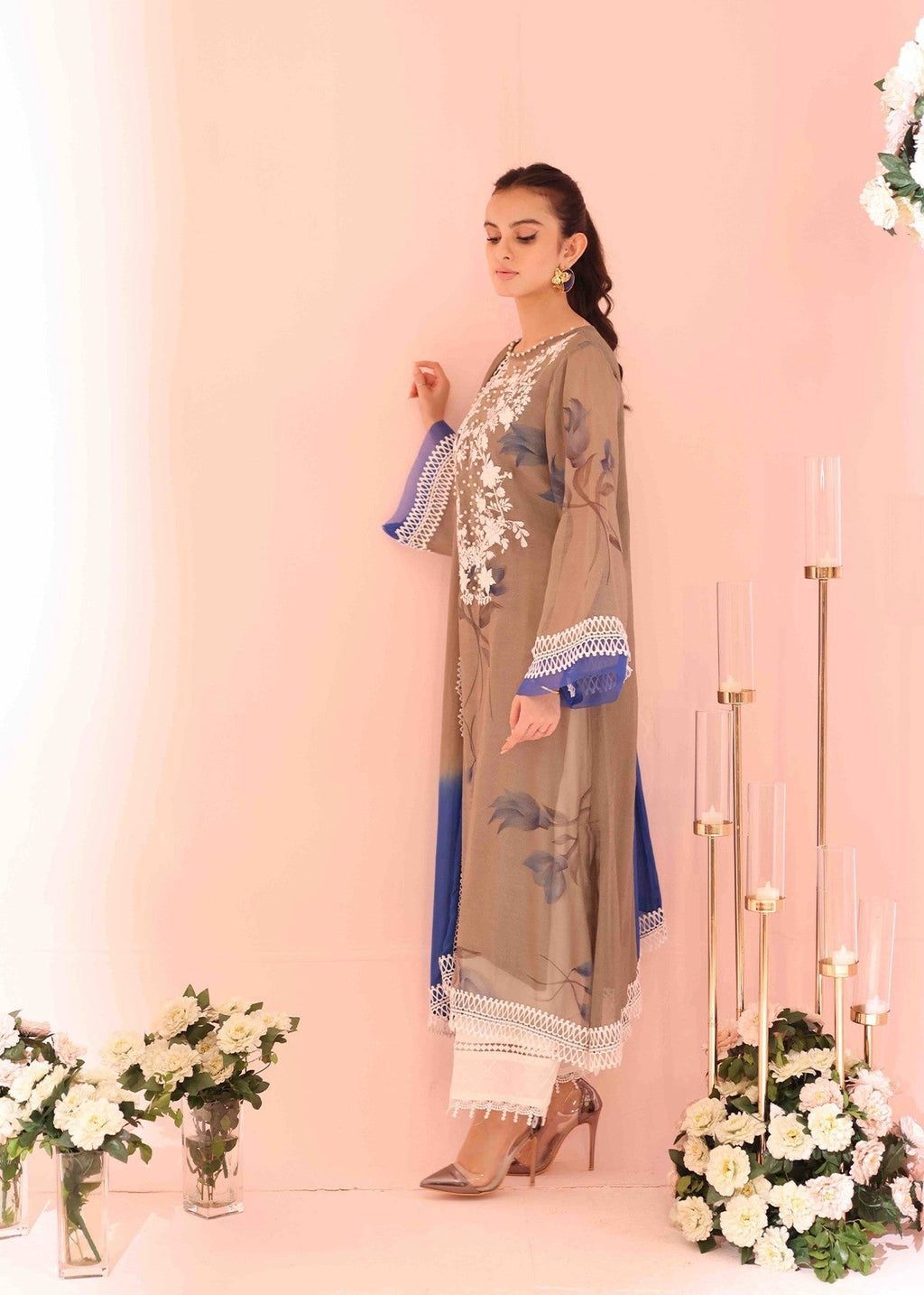 Rj’s Pret DANGLERS PLEATED IZAAR |INAAYA| RJS PRET Women 1pcs
