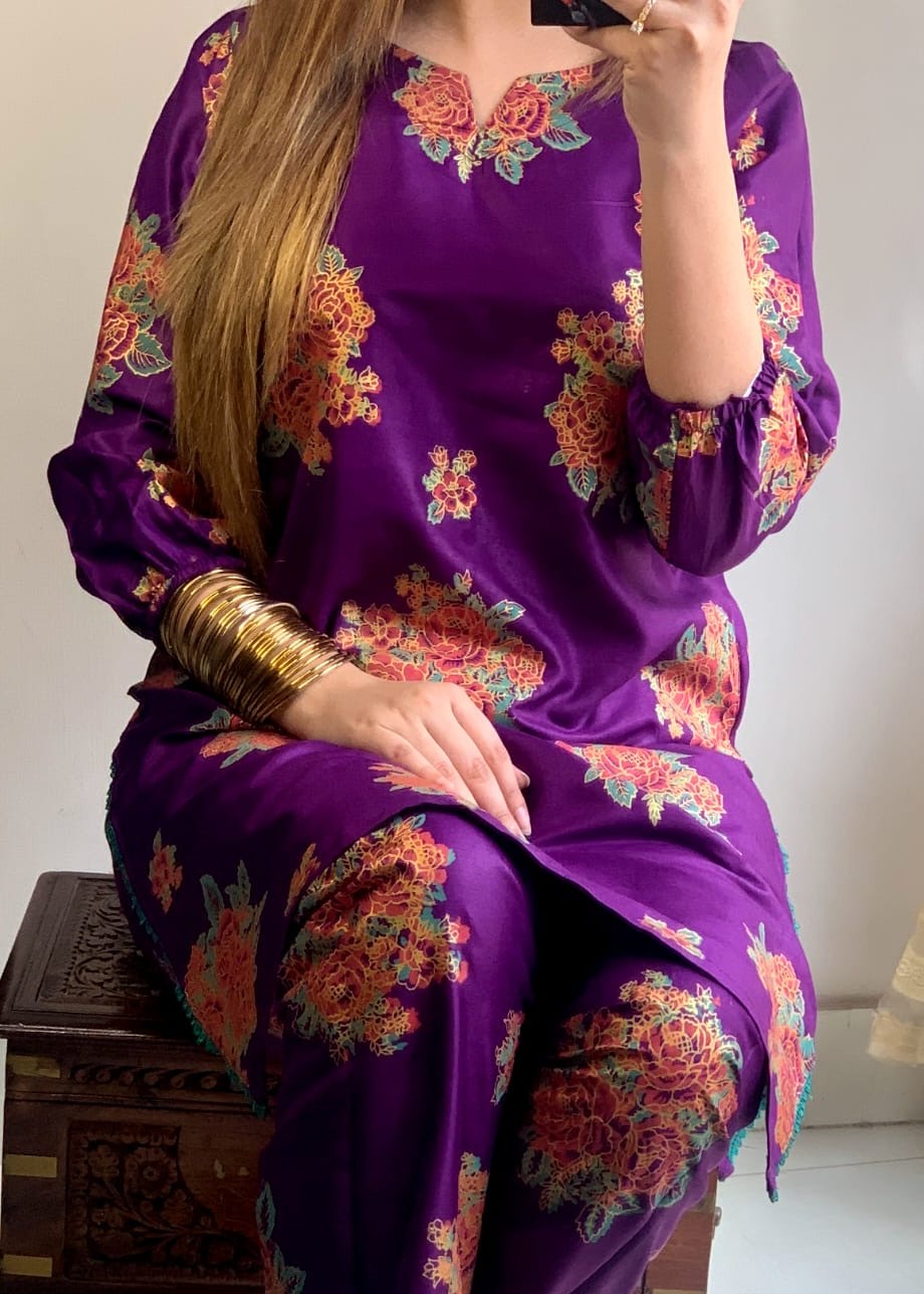 Chaudhary Arts Ayzel Purple Women 2pcs