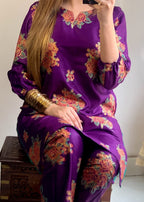 Chaudhary Arts Ayzel Purple Women 2pcs