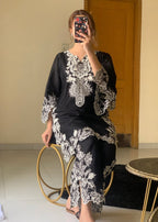 Chaudhary Arts Cyan 2 Embroidered Black Women 2pcs