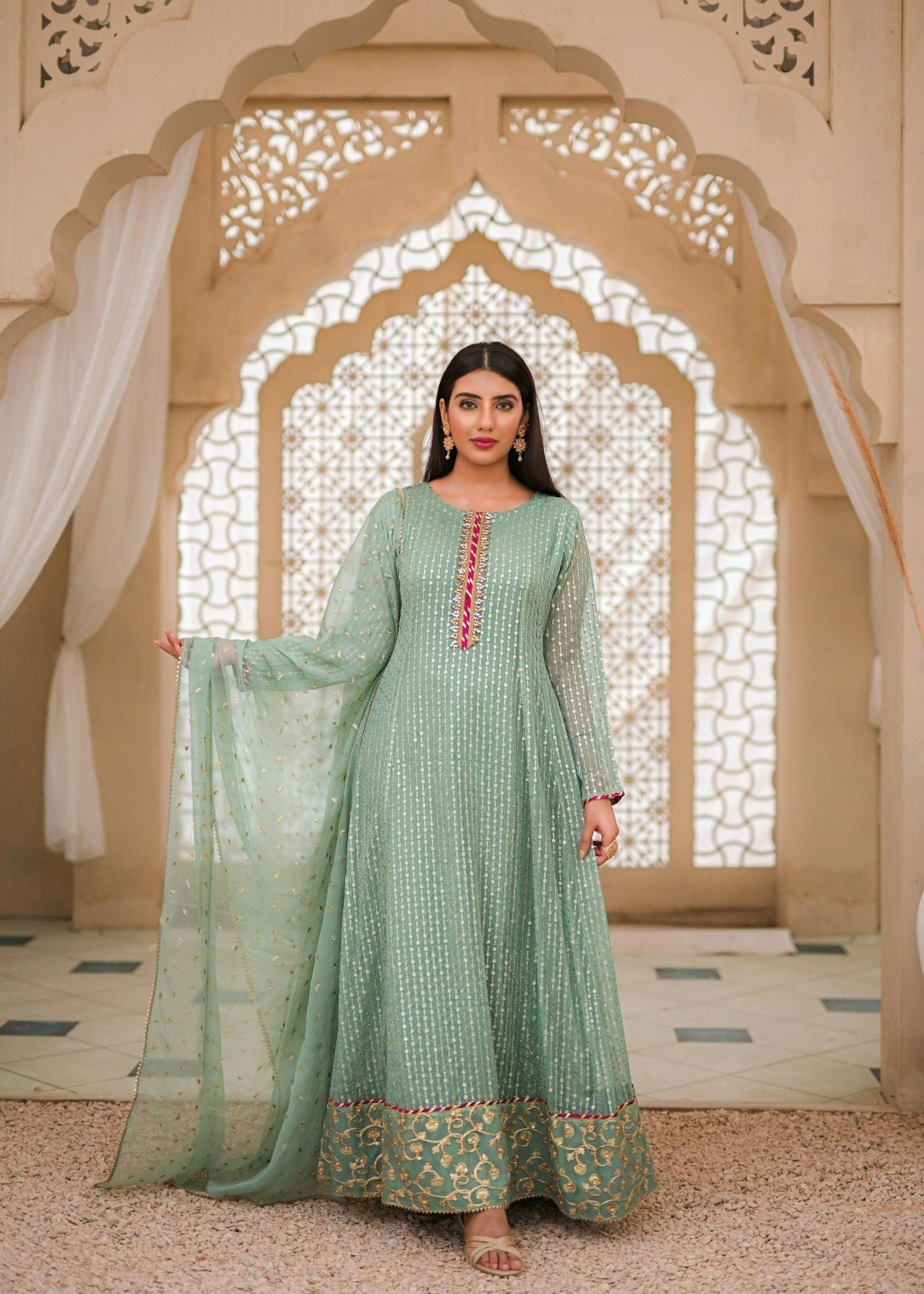 Ayesha Closet Sabiha Pastel Green Women 3pcs