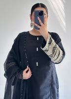 Ayesha B black khadi khas Women 3pcs