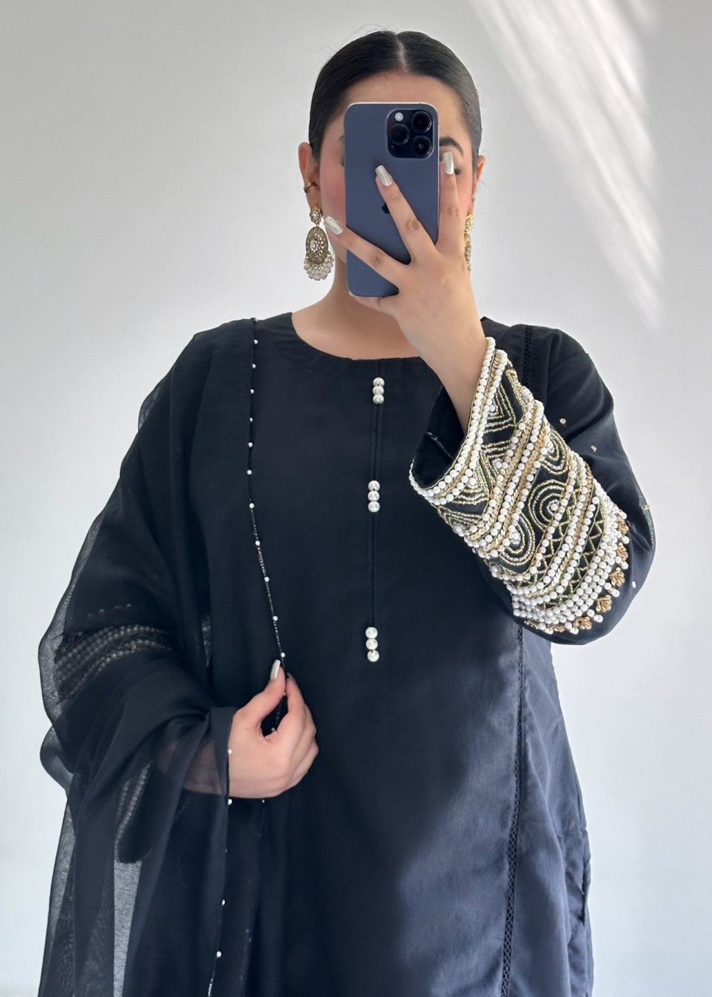 Ayesha B black khadi khas Women 3pcs