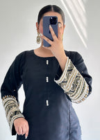 Ayesha B black khadi khas Women 3pcs
