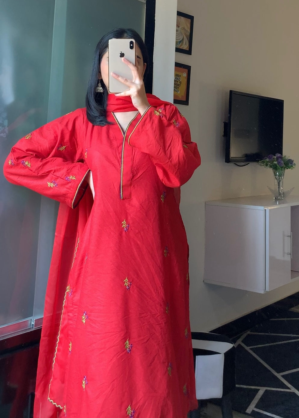 Ayesha B red esha Women 3pcs
