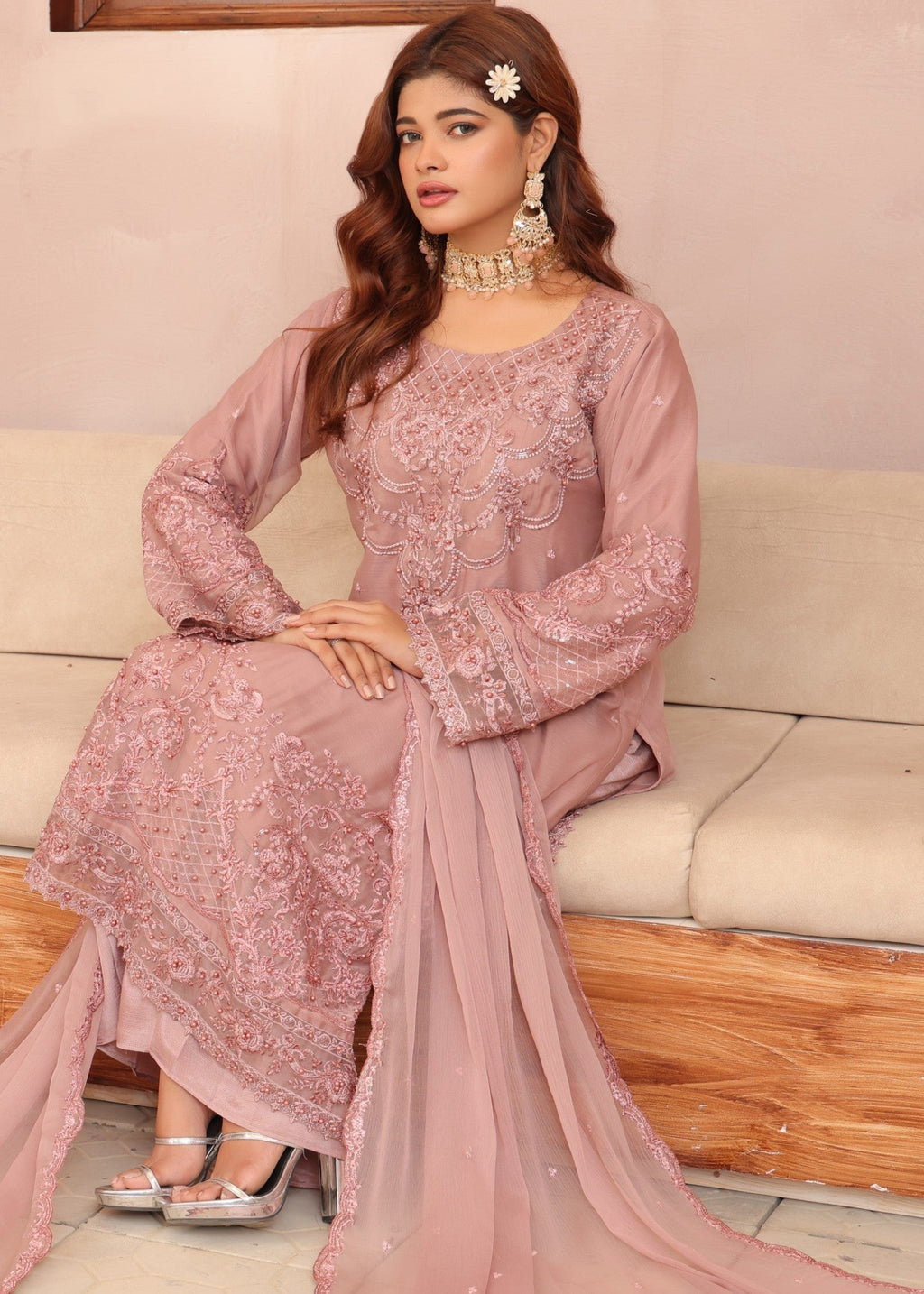 Polawn PD 24 701 ARZOO FORMAL PRET CHIFFON COLLECTION Women 3pcs