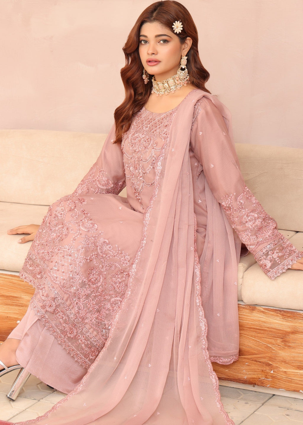 Polawn PD 24 701 ARZOO FORMAL PRET CHIFFON COLLECTION Women 3pcs