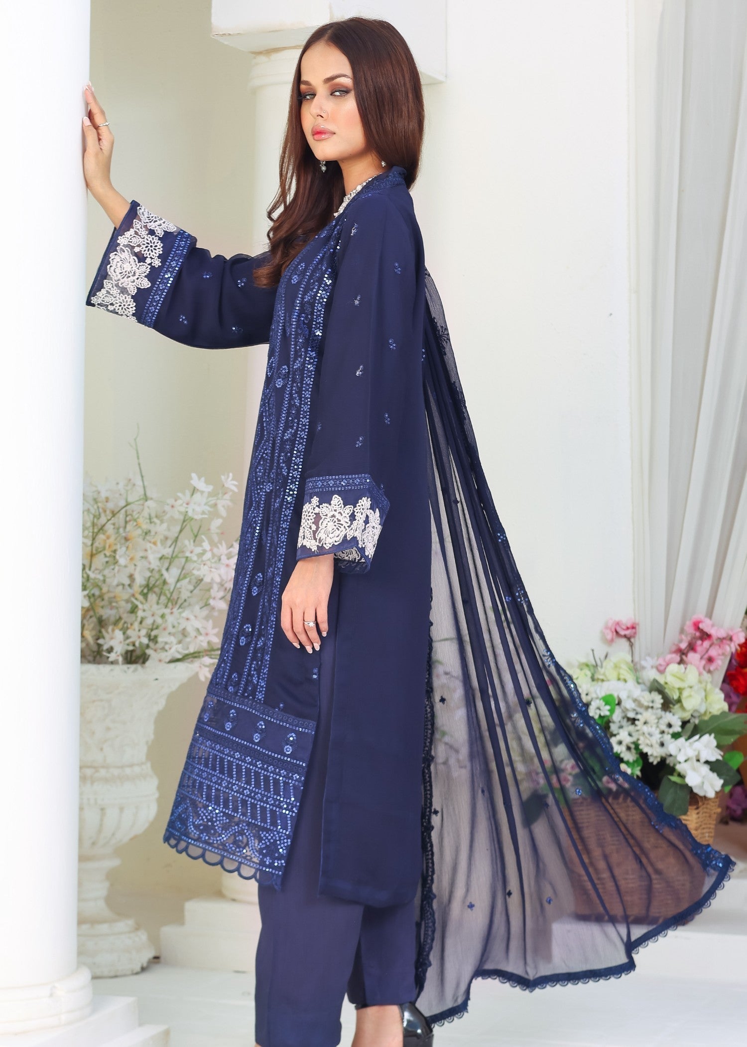 Polawn PD 23 403 DASTAAN FORMAL PRET CHIFFON COLLECTION Women 3pcs