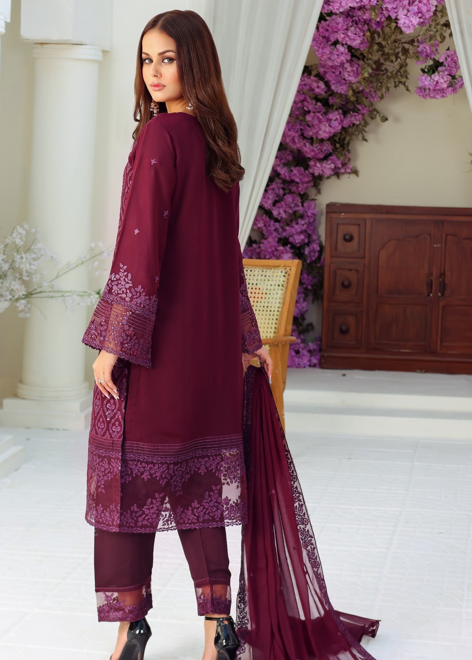 Polawn PD 23 404 DASTAAN FORMAL PRET CHIFFON COLLECTION Women 3pcs