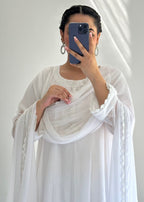 Ayesha B white frock Women 3pcs