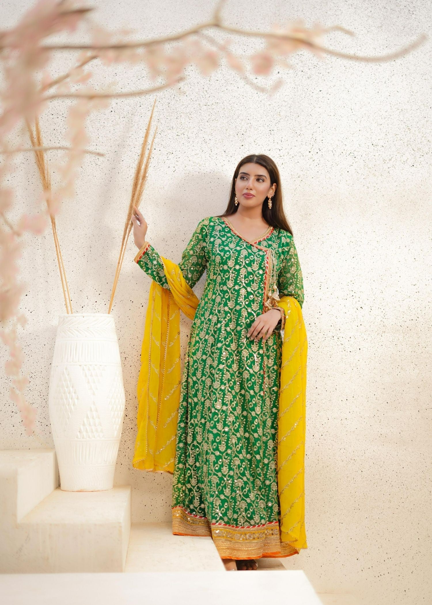 Ayesha Closet Jadoo Green Women 3pcs