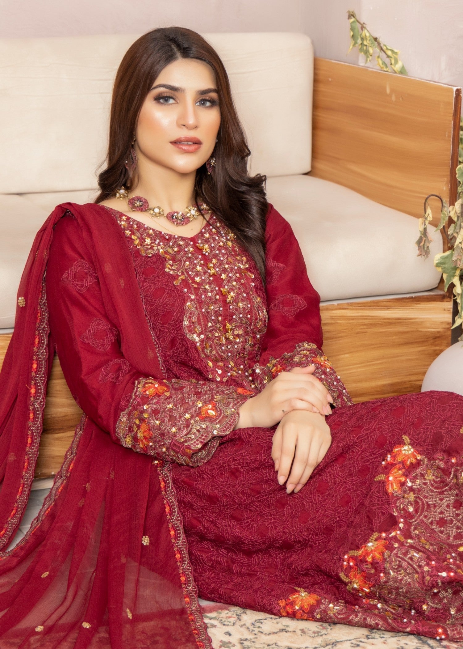 Polawn PD 24 705 ARZOO FORMAL PRET CHIFFON COLLECTION Women 3pcs