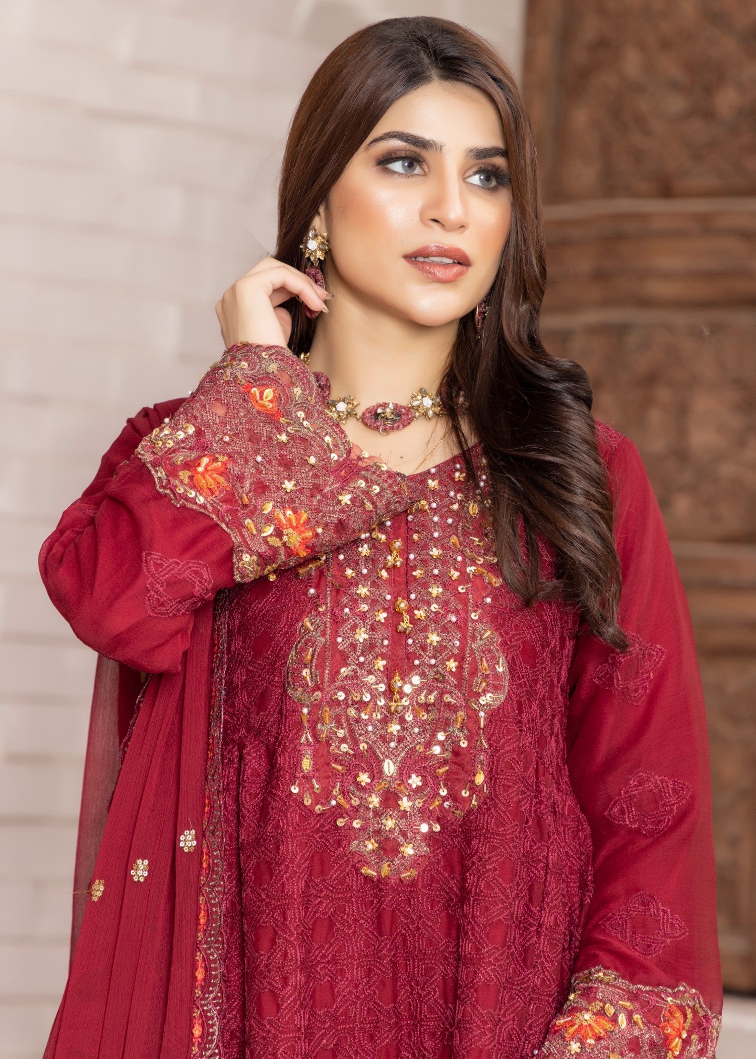 Polawn PD 24 705 ARZOO FORMAL PRET CHIFFON COLLECTION Women 3pcs