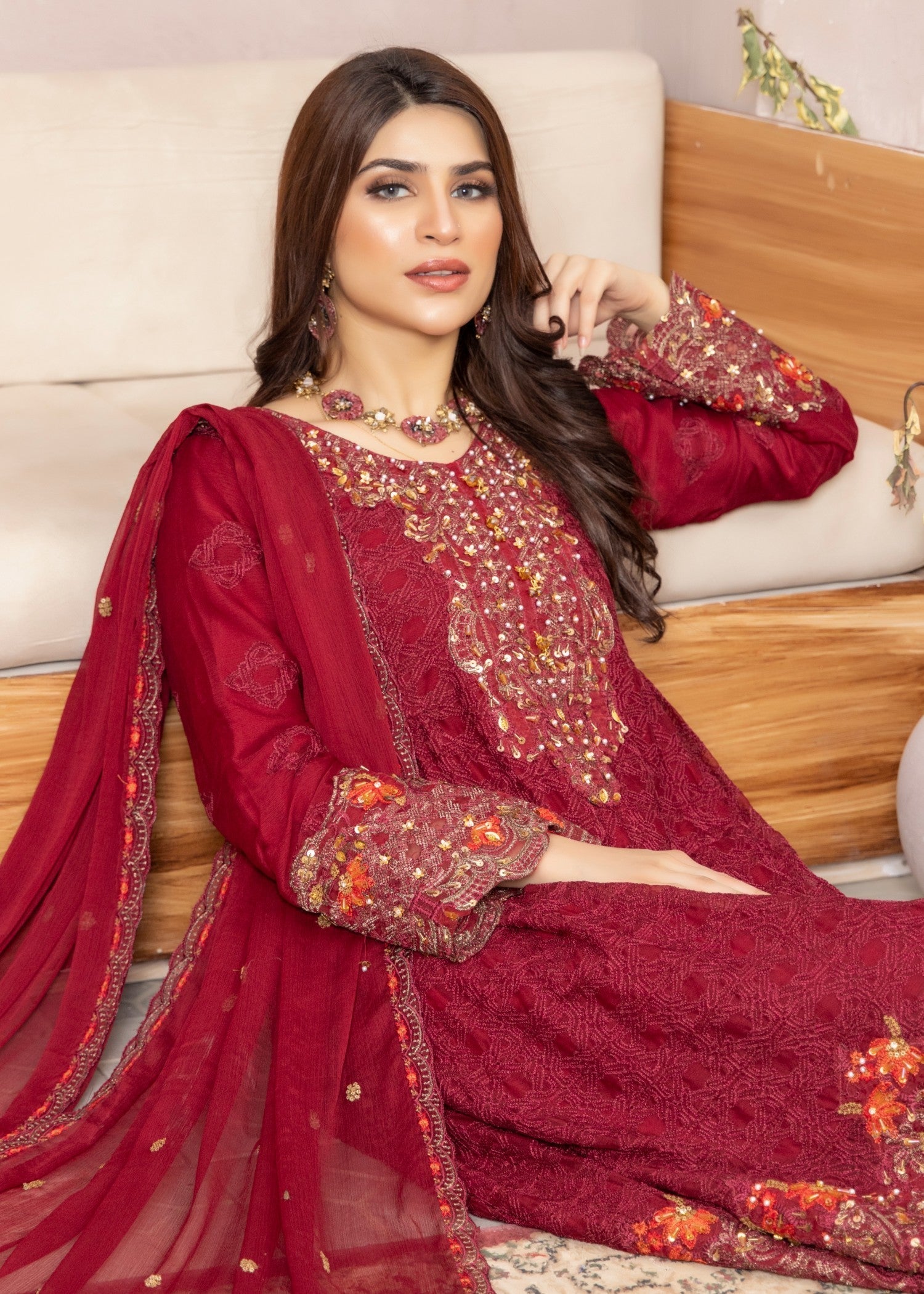 Polawn PD 24 705 ARZOO FORMAL PRET CHIFFON COLLECTION Women 3pcs