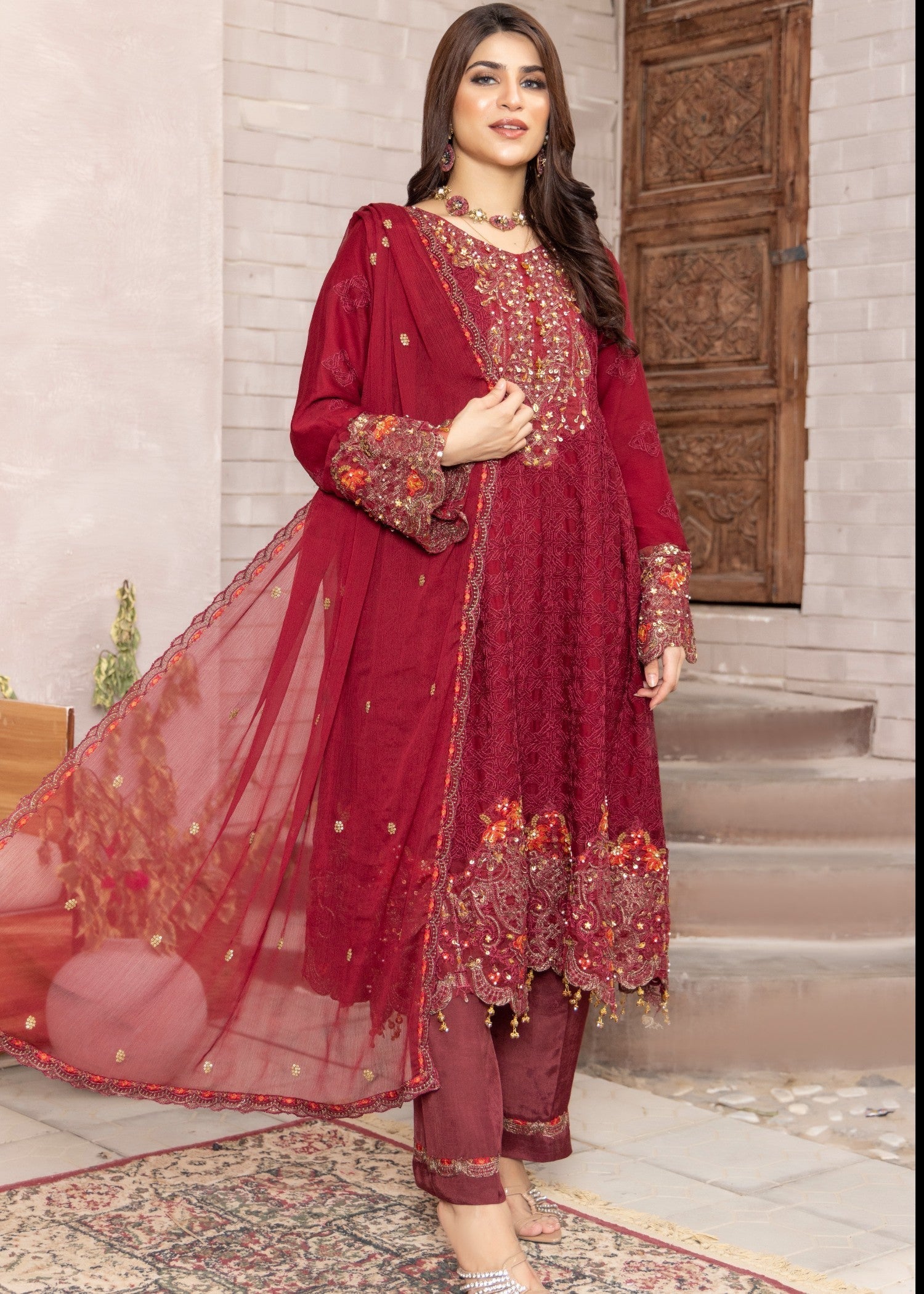 Polawn PD 24 705 ARZOO FORMAL PRET CHIFFON COLLECTION Women 3pcs