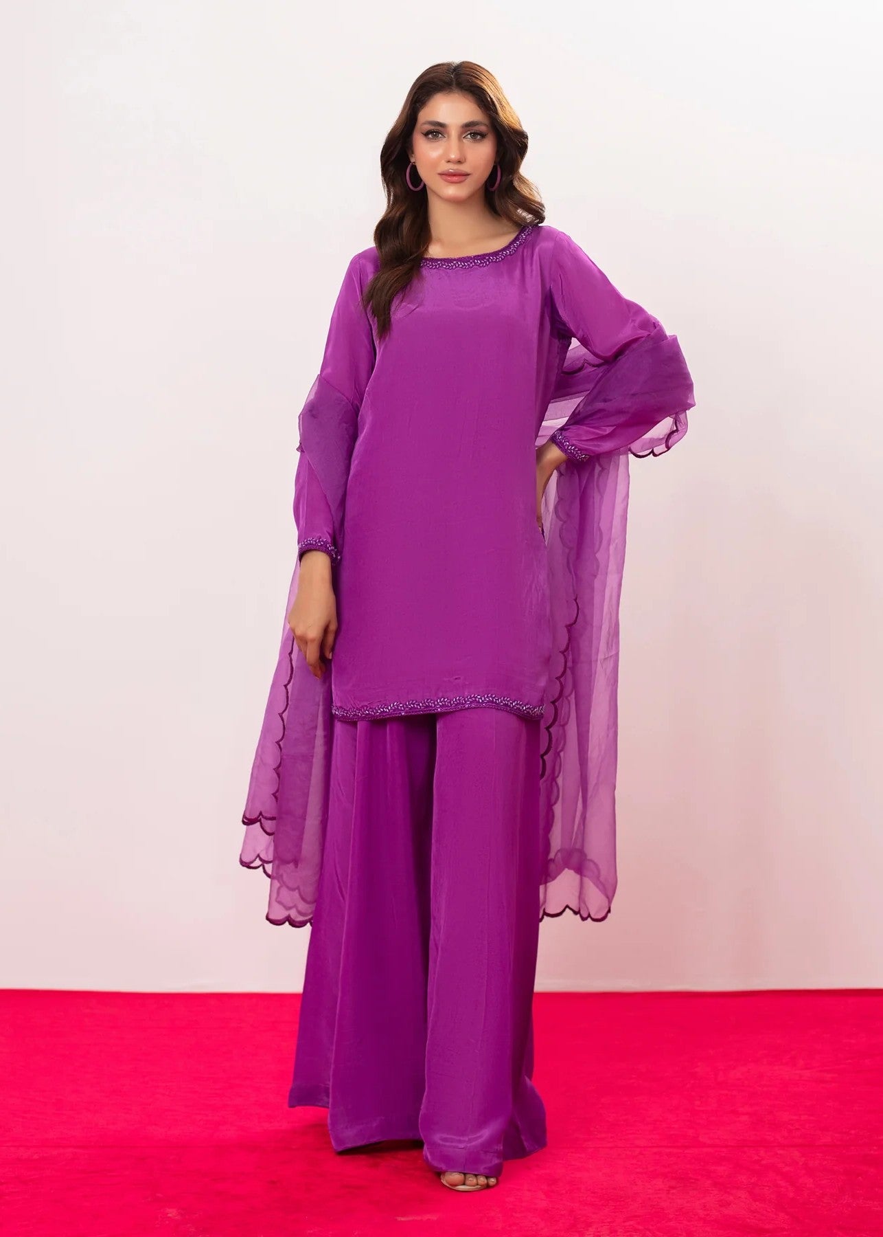 Rangeen Plum Women 3pcs