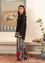 Stitch Vibes White Stripped Co Ord set Women 2pcs