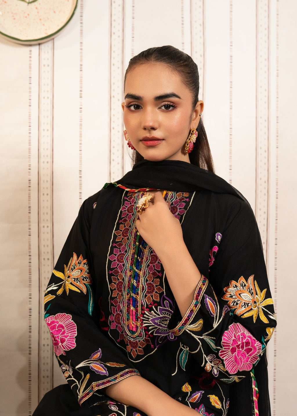 Sahibas By Mirza Albite Black Women 3pcs