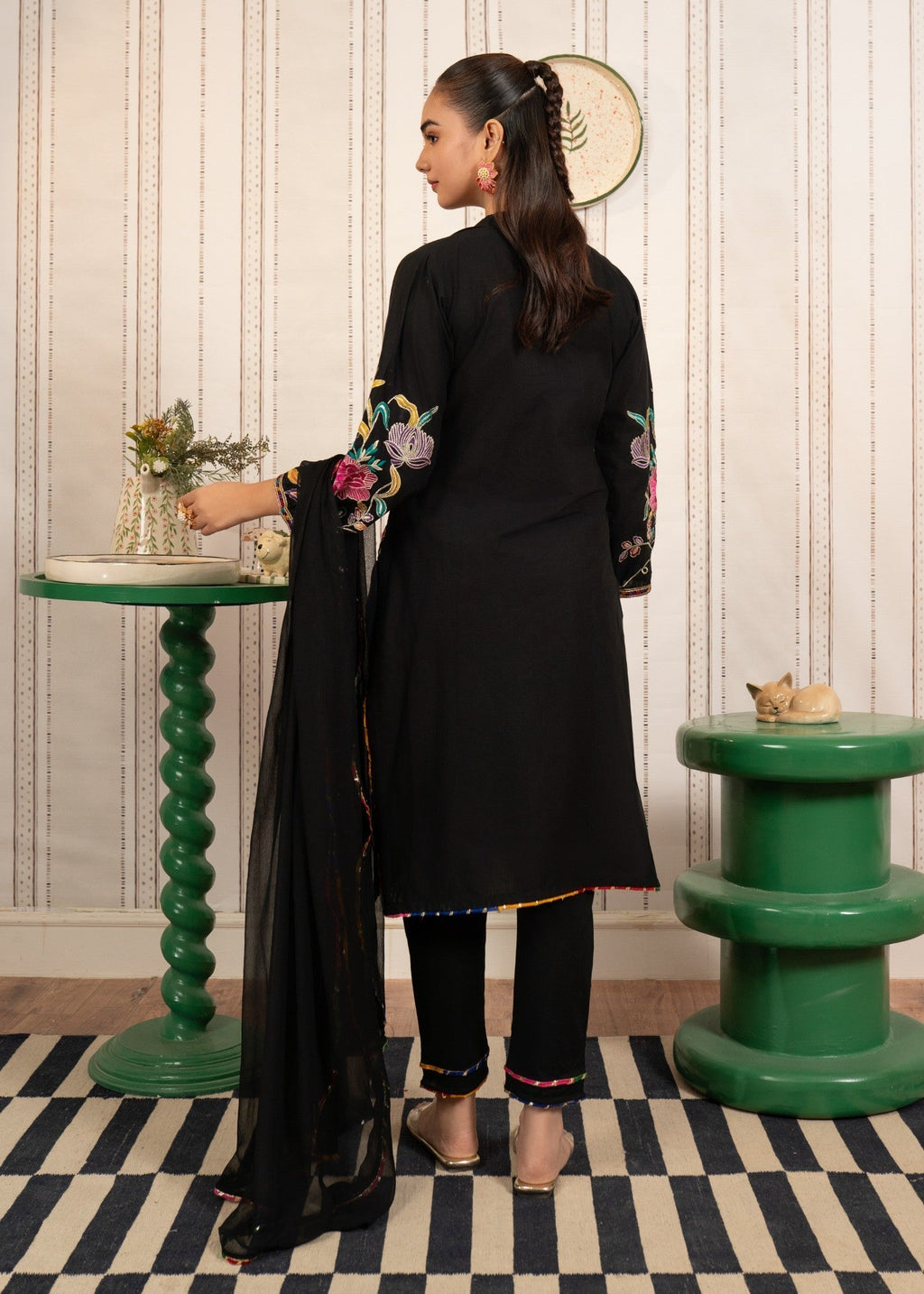 Sahibas By Mirza Albite Black Women 3pcs