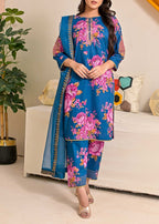 Pret Diaries Blue Embroidered Women 3pcs