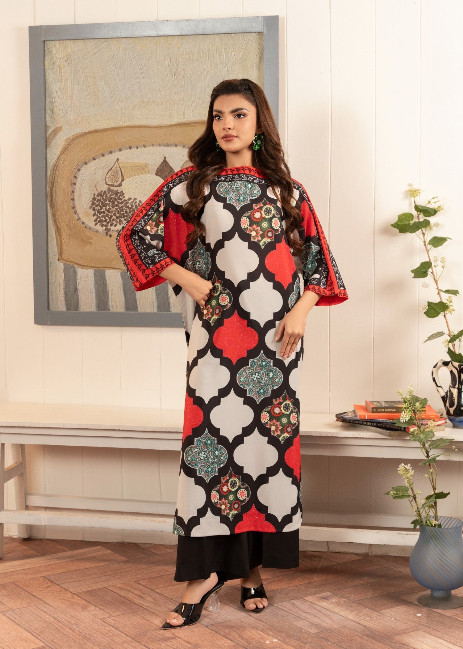 Stitch Vibes Multi Batwing Shirt Women 1pcs