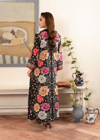 Stitch Vibes Black Flora Shirt Women 1pcs